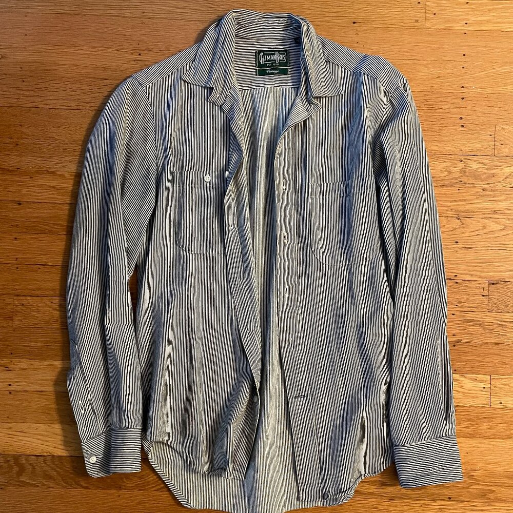 Gitman Bros Hickory Stripe Work Shirt